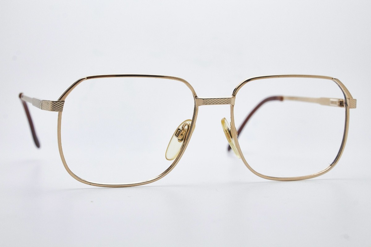 1980s Vintage eyeglasses RODENSTOCK Titanium eyeglasses Gold