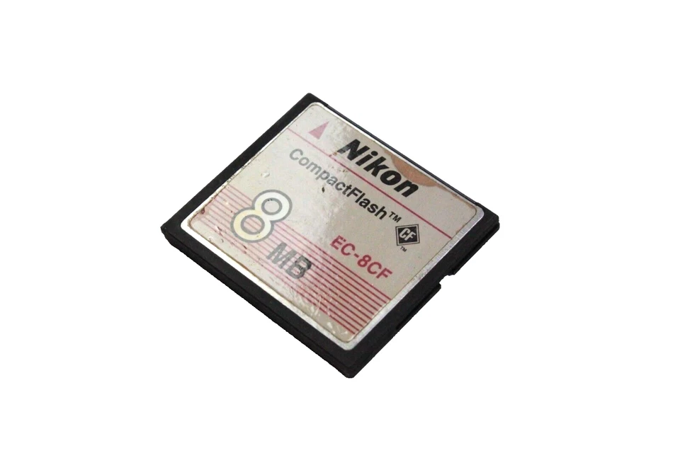 Genuine Nikon Compact Flash CF Memory Card EC-8CF 8MB 99 Sandisk SDCFB - Image 3 of 4