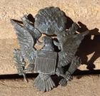 WW1 US Army Military Officer Dress Hat Cap Badge Eagle Pin
