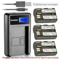 Kastar Battery LCD Charger for Canon BP-511 BP-511A Canon EOS 5D EOS 10D EOS 20D