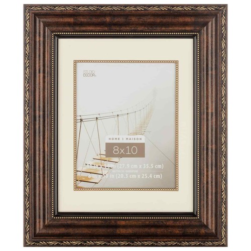 Bronze Ornate 8" x 10" Frame with Mat, Home Collection by Studio Décor®