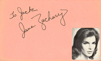 Jane Zachary Signed Auto 3x5 Index Card Bonanza | eBay