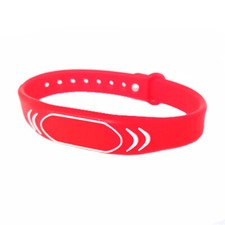 125KHz EM4100 4200 Red wrist strap fitness card sauna wrist card access control