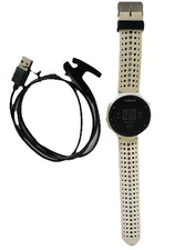 Garmin Forerunner 230 GPS Running Watch Black & White Tested and Working