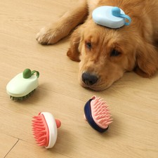 Soft Silicone Pets Hair Remover Comb Handheld Bath Shower Hair Shampoo Massage B
