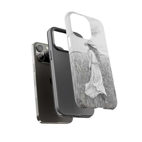 Cowgirl Drawing Field Phone Case for iPhone, Samsung Galaxy, Pixel - 第 67/240 張圖片