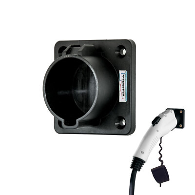 Wallbox24 Wandhalterung für Ladekabel mit Stecker Typ 1 für Wallbox Ladestation