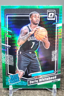 2023-24 Donruss Optic Rated Rookie Hyper Green #230 Dariq Whitehead Brooklyn