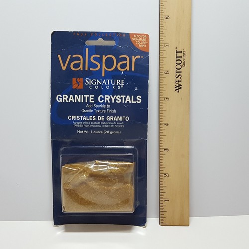 Valspar Signature Colors 1oz GOLD Granite Texture Finish Paint Crystals