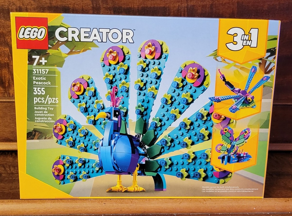 LEGO Creator Exotic Peacock 3-In-1 Set 31157 Brand NEW, Factory