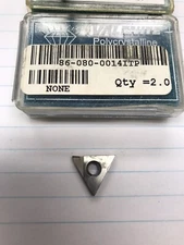 2 pcs.  TPMC32NGR .105w VC727 PCD TIPPED VALENITE SPEC INSERTS. (loc stk)