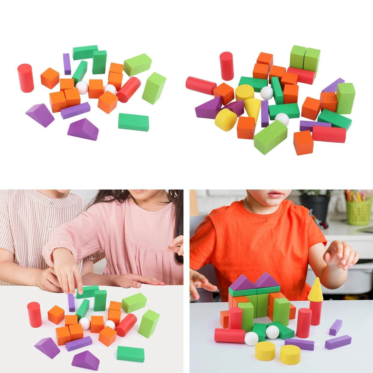 Wooden building blocks for 1 cheap year old