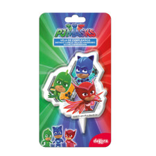 SUPER PIGIAMINI PJMASKS  Candelina festa compleanno