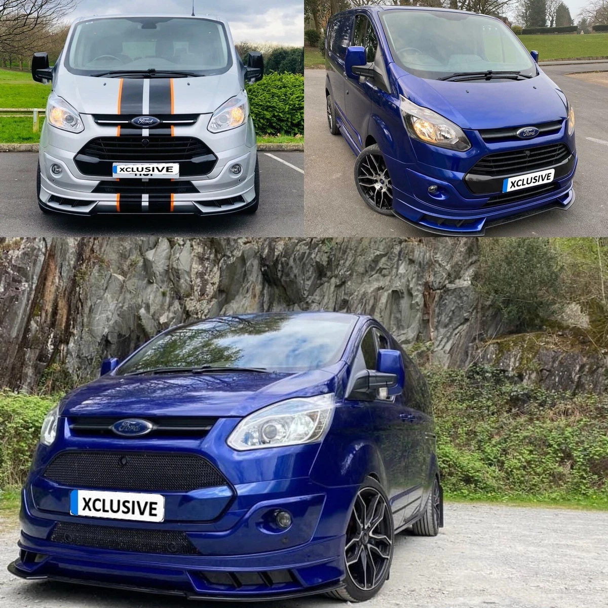 Ford Transit Custom 2013 Bodykit Front Bumper Lip Kit Transit Splitter  Custom