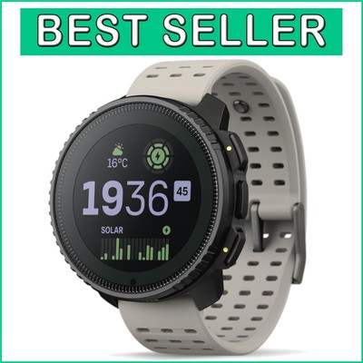 Premium Vertical Solar GPS Adventure Watch with 1.4 Touchscreen & Offline Maps