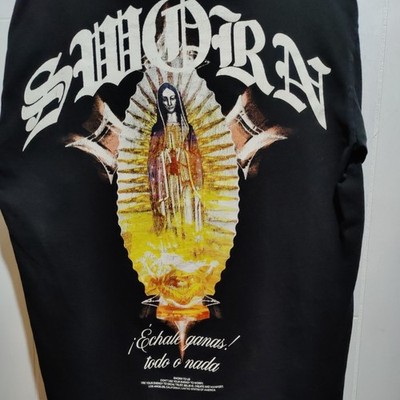 Sworn   Us Men s Don't Use Your Energy To Worry T Shirt Black Size Medium