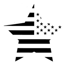 Really Great Stencils, Stars  Stripes, 8x8", USA, Reusable, United States Flag