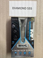 Wahl Stainless Steel LI Trimmer - 09898 - Silver - Stainless Steel  3624