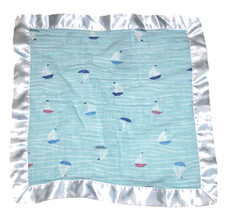 Aden Anais Making Waves Sailboat Baby Blankets Satin Trim Security
