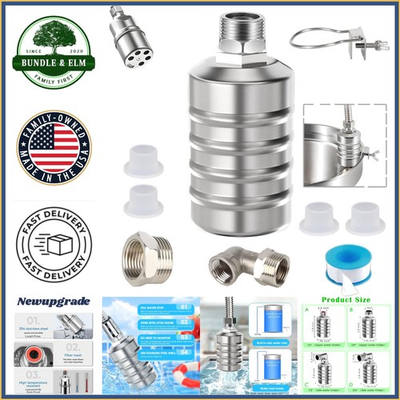 #ad Short Float Valve for Hydroponics and Livestock Troughs with Easy Installation $31.89