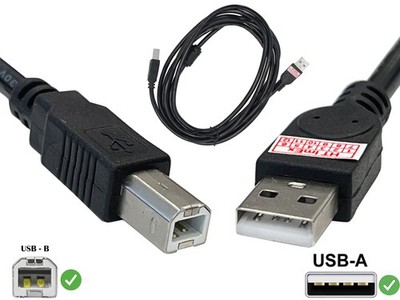 Drucker Scanner Anschluss USB Kabel für CANON PIXMA MG2400, TS3350, TR4551