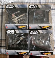 Star Wars Hot Wheels Starship Select Lot 1,2,4,5  X-Wing, Tie, Razor Crest, Jedi