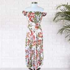 Abel the Label Off-the-Shoulder Maxi Dress Medium Pastel Romance