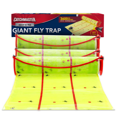 Catchmaster Giant Fly Glue Trap 3-Pack 30 Feet Each Adhesive Fly Traps Outdoor