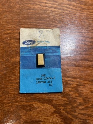 NOS E1CY-16606-E 1981 MERCURY CAPRI FOX BODY BLACK MAGIC HOOD LETTER I