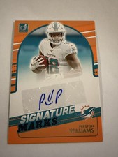 Preston Williams 2021 Donruss Signature Marks Auto SM23