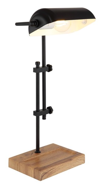 Globo Marid Tischleuchte Metall Schwarz Matt, 1X E27, 50 Cm, IP20, Mit Wippschal-image