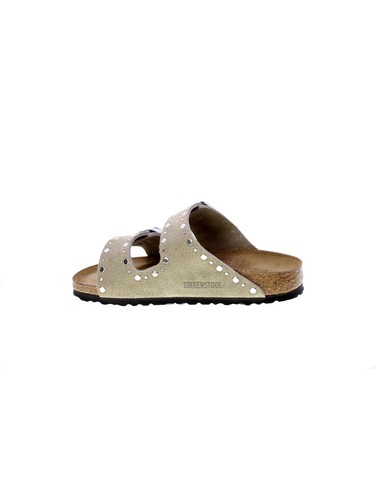 Birkenstock Sandalo Donna Taupe Arizona Rivet Border - Imagen 4 de 6