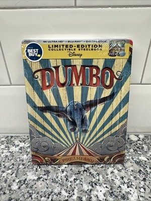 DUMBO 2019 STEELBOOK (4K UHD+Blu-Ray+Digital)Limited-Edition-NEW AuthenticDisney