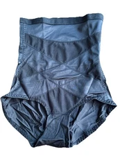 High Waist Firm Control Tummy Bottom Shaper  L BLACK