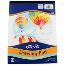 6 Pack Pacon Ucreate Heavy Weight Drawing Pad, 24 Ct