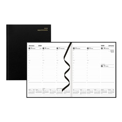 Letts of London  2026 Principal Weekly Quarto, 10.25'' x 8.25'', Black