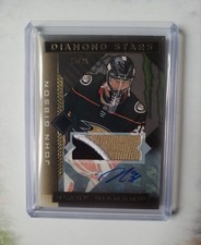 John Gibson Patch Auto /25 Black Diamond Diamond Stars Jersey Autograph Ducks