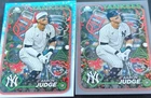 Topps Holiday 2024 MLB Card Lot Aaron Judge Yankees 2 Cards H99. SSP SANTA HAT