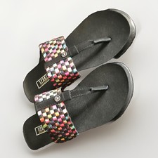 SporTY Yellow Box Multicolor Sandals Rivet  Brand New  Sz. 7
