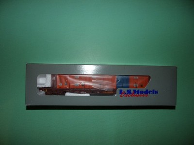LS MODELS Long Rancher Flat Car + CNC/EDF 30120 Containers NEW and RARE