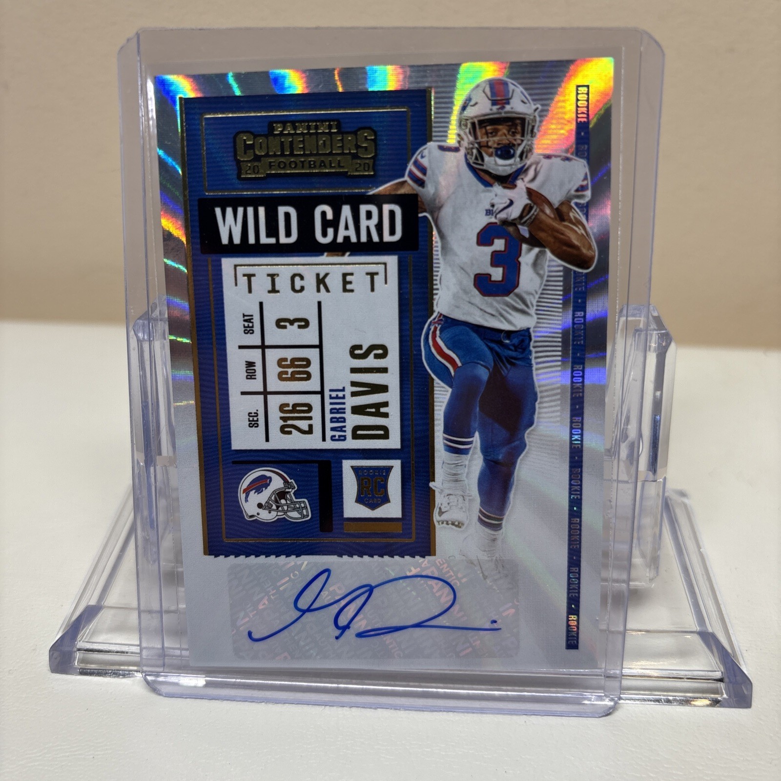 2020 Panini Contenders Gabriel Davis RC Rookie WILD CARD AUTO SSP BIlls Mint