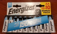 Energizer MaxPlus AA Alkaline Battery - 20 Pack