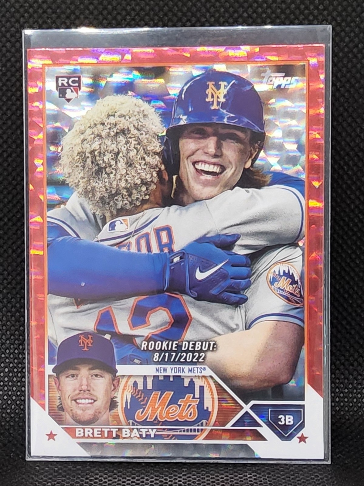 2023 Topps Update #US158 Brett Baty Red Foil #/199 RC