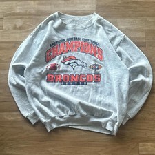 1990  s denver broncos football crewneck sweatshirt reprint AN65803