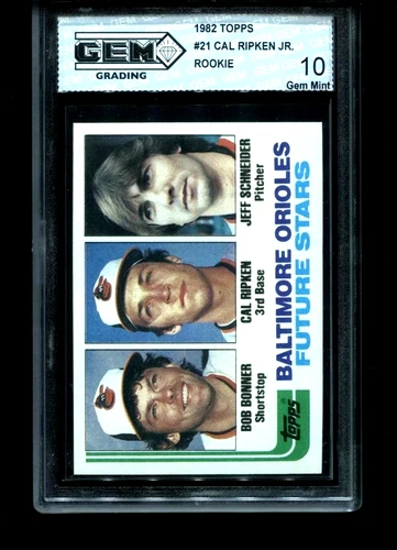 Cal Ripken Jr. Rookie 1982 Topps #21 Gem Mint 10 Baseball Baltimore Orioles RC 1