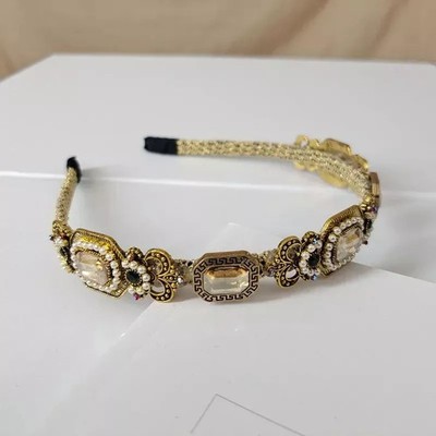 Set Di 2 Cerchietti In Raso Oro E Argento Per Donna - Eleganti, Antiscivolo E Regolabili, Ideali Per Matrimoni E Uso Quotidiano - 4