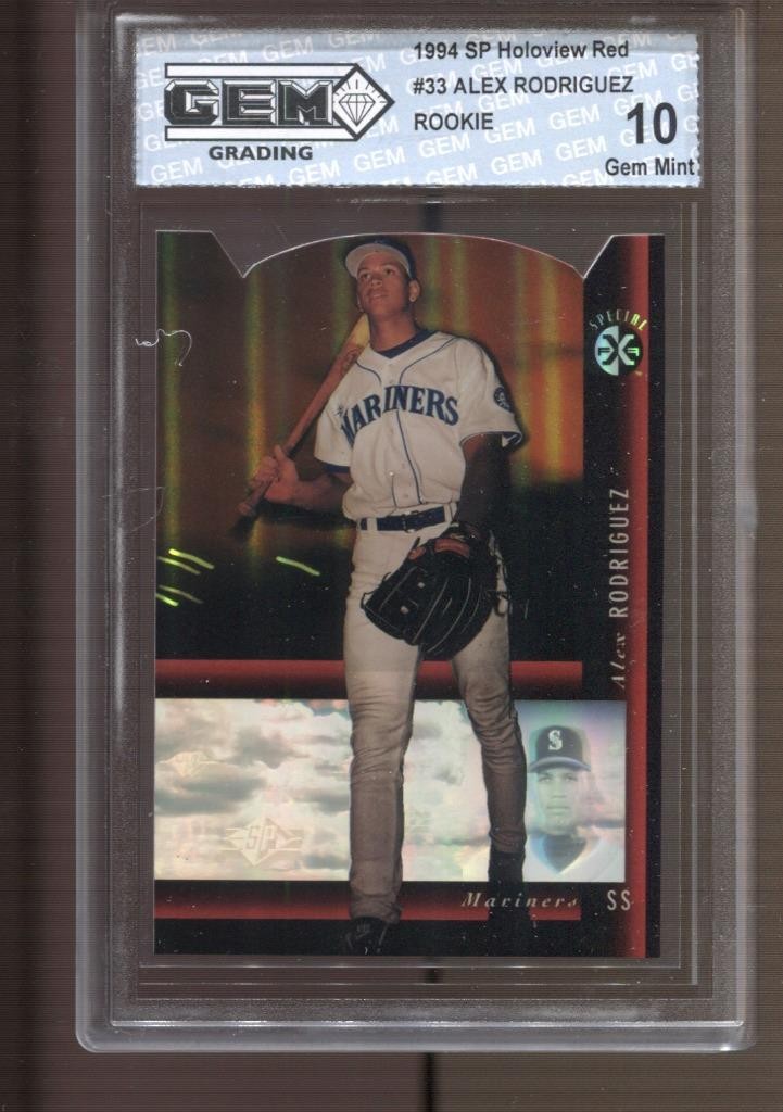 1994 Alex Rodriguez SP Holoview Red #33 Gem Mint 10 RC New York Yankees
