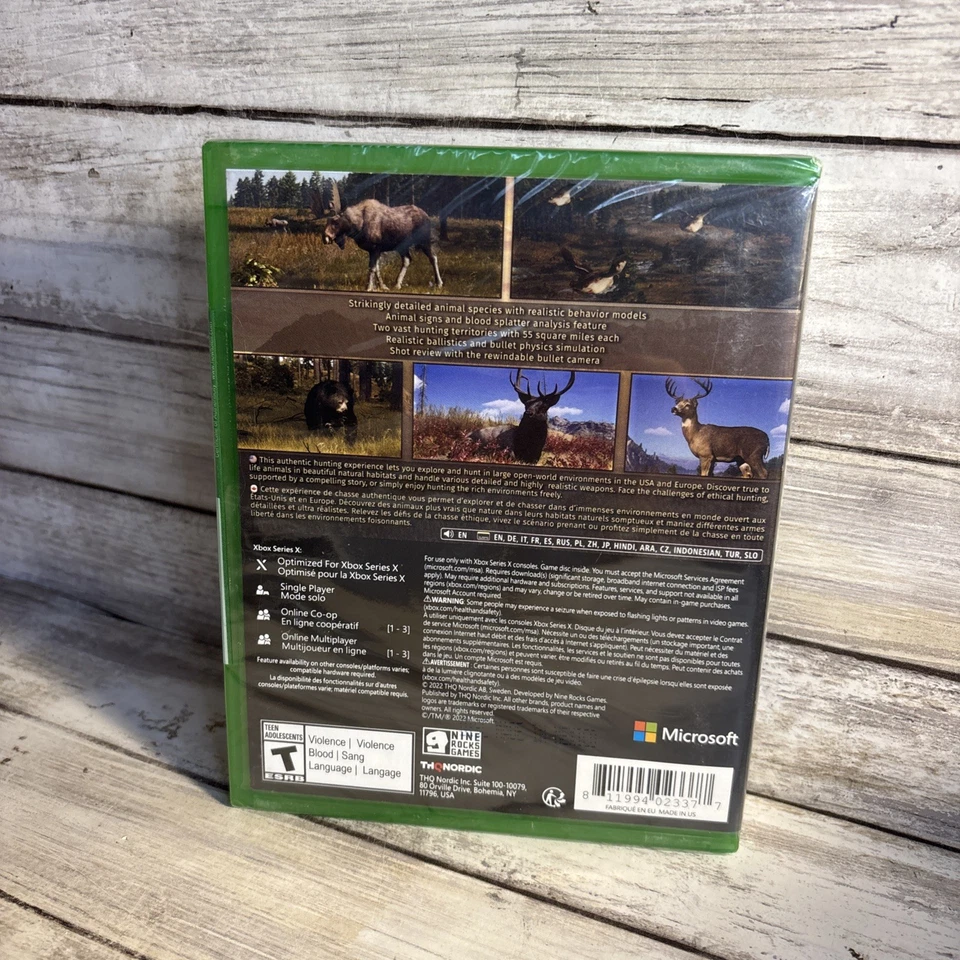 NEW! Way Of The Hunter Xbox Series X SEALED Realistic Detailed Animal Species - Image 4 of 4