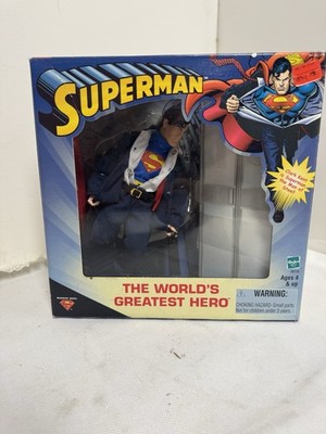 Clark Kent SUPERMAN The World's Greatest Hero Action Figure 2000 Hasbro NIB