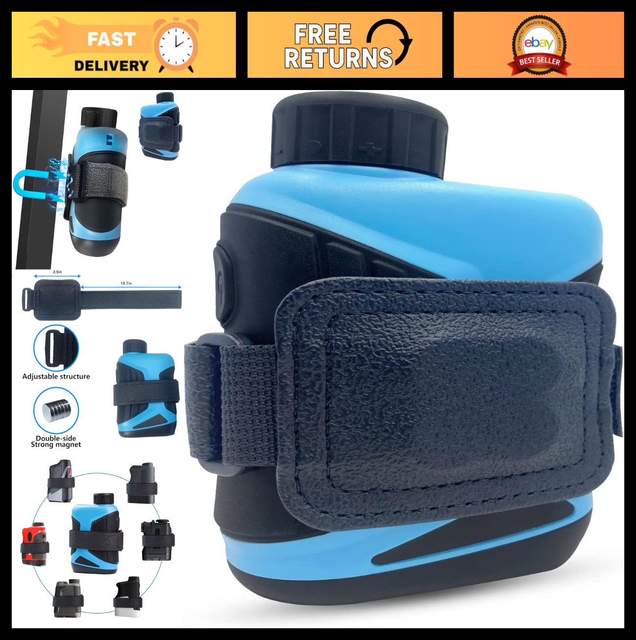 Rangefinder Magnetic Holder - Strap Accessories For Cart Railing